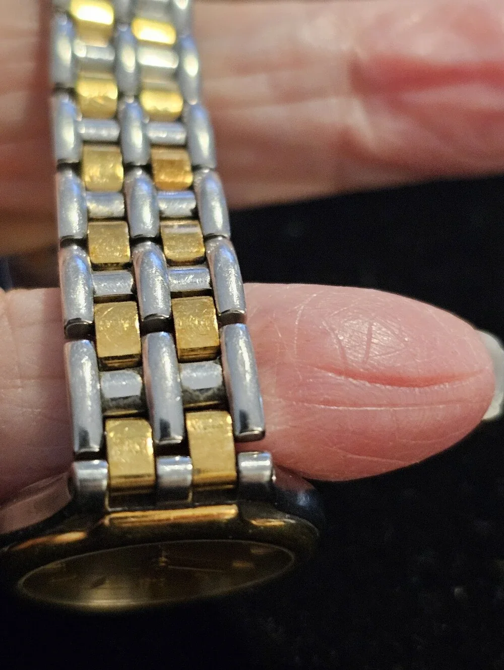 Omega De Ville Watch Women Size 22mm Gold Silver Two Tone Vintage Swiss 54920093